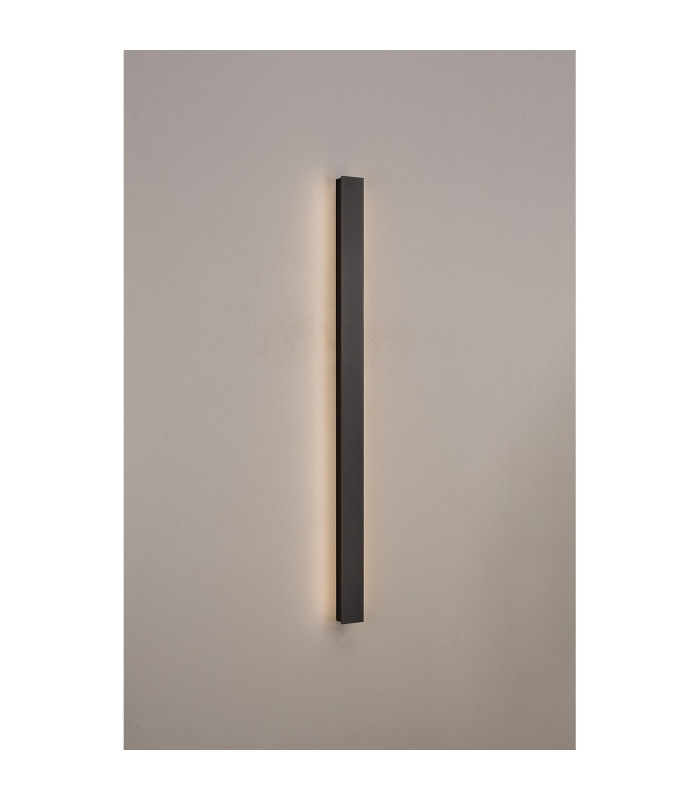 Southampton 1m Wall Lamp 20W LED 3000K 400lm IP65 Black -3