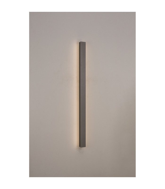 Southampton 1m Wall Lamp 20W LED 3000K 400lm IP65 Dark Grey -3