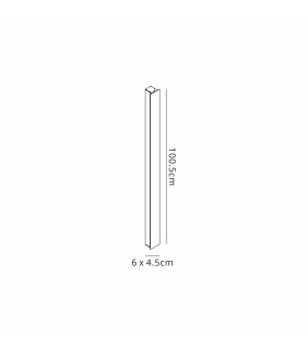 Southampton 1m Wall Lamp 20W LED 3000K 400lm IP65 White -2