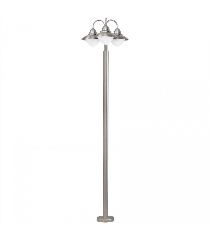 3 Light Outdoor Lamp Post Stainless Steel IP44, E27 - 1