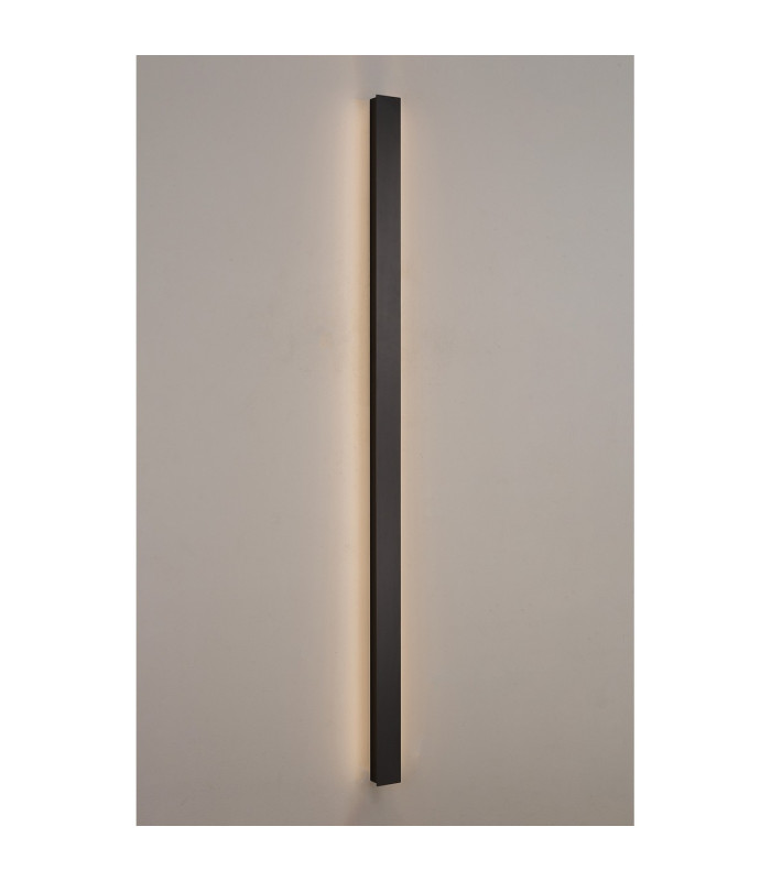 Southampton 1.4m Wall Lamp 28W LED 3000K 600lm IP65 Black -3