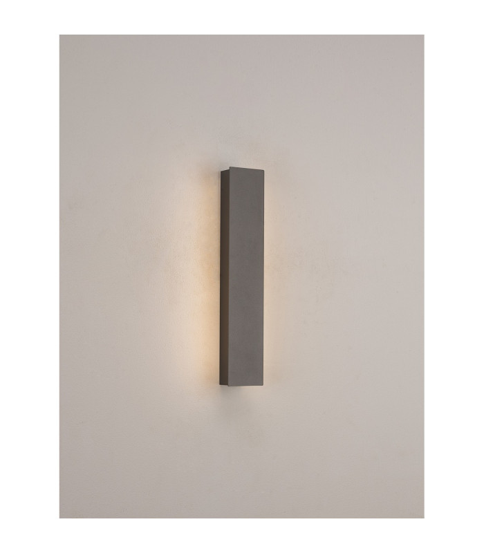 Southampton 30cm Wall Lamp 6W LED 3000K 100lm IP65 Dark Grey -3