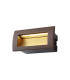 Ridgewood Recessed Rectangular Wall Lamp 1 x 3W LED 3000K 100lm IP65 Dark Brown -1