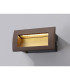 Ridgewood Recessed Rectangular Wall Lamp 1 x 3W LED 3000K 100lm IP65 Dark Brown -3