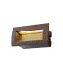 Ridgewood Recessed Rectangular Wall Lamp 1 x 3W LED 3000K 100lm IP65 Dark Brown -5