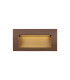 Ridgewood Recessed Rectangular Wall Lamp 1 x 3W LED 3000K 100lm IP65 Dark Brown -10