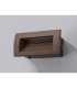 Ridgewood Recessed Rectangular Wall Lamp 1 x 3W LED 3000K 100lm IP65 Dark Brown -12