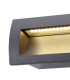 Ridgewood Recessed Rectangular Wall Lamp 1 x 3W LED 3000K 100lm IP65 Dark Grey -7