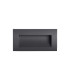 Ridgewood Recessed Rectangular Wall Lamp 1 x 3W LED 3000K 100lm IP65 Dark Grey -12