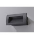 Ridgewood Recessed Rectangular Wall Lamp 1 x 3W LED 3000K 100lm IP65 Dark Grey -13