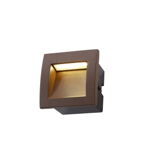 Ridgewood Recessed Square Wall Lamp 1 x 3W LED 3000K