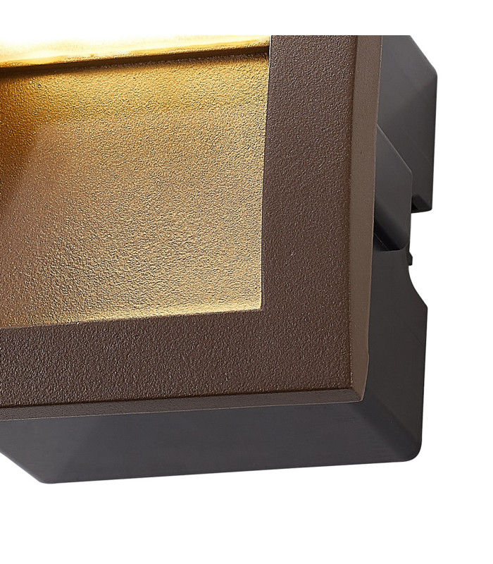 Ridgewood Recessed Square Wall Lamp 1 x 3W LED 3000K