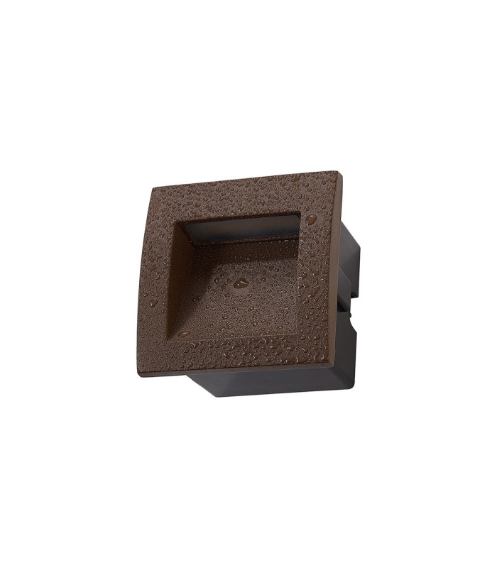 Ridgewood Recessed Square Wall Lamp 1 x 3W LED 3000K