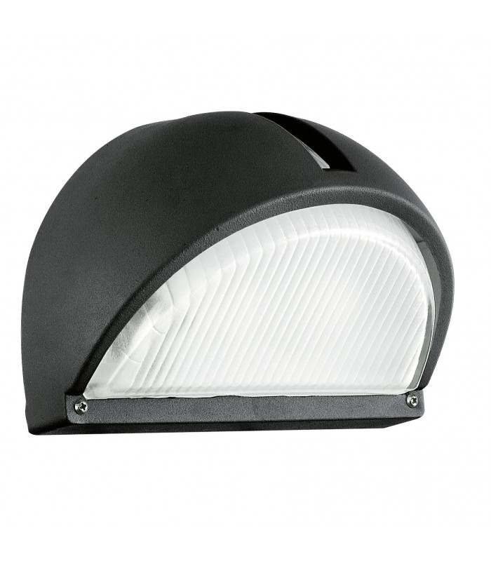 1 Light Outdoor Flush Wall Light Black IP23, E27 - 1