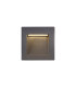 Ridgewood Recessed Square Wall Lamp 1 x 3W LED 3000K 100lm IP65 Dark Grey -10