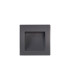 Ridgewood Recessed Square Wall Lamp 1 x 3W LED 3000K 100lm IP65 Dark Grey -11