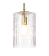 Forest 18cm Gold Pendant/Semi Flush/Semi Flush 1 x E27 Cylinder Ribbed Glass (A)-6