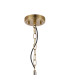 Forest 18cm Gold Pendant/Semi Flush/Semi Flush 1 x E27 Cylinder Ribbed Glass (A)-7