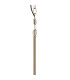 Forest 18cm Gold Pendant/Semi Flush/Semi Flush 1 x E27 Cylinder Ribbed Glass (A)-8