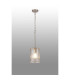 Forest 18cm Satin Nickel Pendant/Semi Flush/Semi Flush 1 x E27 Cylinder Ribbed Glass (A)-3