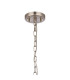 Forest 18cm Satin Nickel Pendant/Semi Flush/Semi Flush 1 x E27 Cylinder Ribbed Glass (A)-7