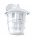 1 Light Outdoor Wall Lantern White IP44, E27 - 1
