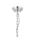 Forest 38cm Polished Chrome Pendant/Semi Flush/Semi Flush 1 x E27 Drum Ribbed Glass (B)-7