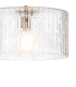 Forest 38cm Satin Nickel Pendant/Semi Flush/Semi Flush 1 x E27 Drum Ribbed Glass (B)-6
