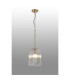 Forest Gold Pendant/Semi Flush/Semi Flush 1 x E27 Square Ribbed Glass (C)-3
