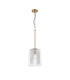 Forest Gold Pendant/Semi Flush/Semi Flush 1 x E27 Square Ribbed Glass (C)-4