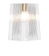 Forest Gold Pendant/Semi Flush/Semi Flush 1 x E27 Square Ribbed Glass (C)-6