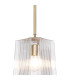Forest Gold Pendant/Semi Flush/Semi Flush 1 x E27 Square Ribbed Glass (C)-9