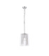 Forest Polished Chrome Pendant/Semi Flush/Semi Flush 1 x E27 Square Ribbed Glass (C)-4