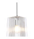 Forest Polished Chrome Pendant/Semi Flush/Semi Flush 1 x E27 Square Ribbed Glass (C)-9
