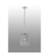 Forest Polished Chrome Pendant/Semi Flush/Semi Flush 1 x E27 Square Ribbed Glass (C)-11