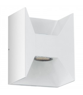LED Outdoor Up Down Wall Light White IP44 - 1