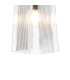 Forest 19cm Satin Black Pendant/Semi Flush/Semi Flush 1 x E27 Square Ribbed Glass (C)-6