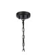Forest 19cm Satin Black Pendant/Semi Flush/Semi Flush 1 x E27 Square Ribbed Glass (C)-7