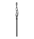 Forest 19cm Satin Black Pendant/Semi Flush/Semi Flush 1 x E27 Square Ribbed Glass (C)-8