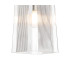 Forest Satin Nickel Pendant/Semi Flush/Semi Flush 1 x E27 Square Ribbed Glass (C)-6