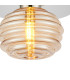 Astoria 21cm Round 1 Light Flush/Wall Light 160mm Glass Polished Nickel/Amber-6
