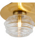 Astoria 45cm Round 2 Light Flush 160mm & 180mm Glass Brass/Clear-5