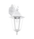 1 Light Outdoor Wall Lantern White IP44, E27 - 1