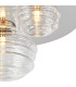 Astoria 60cm Round 3 Light Flush 160mm 180mm & 280mm Glass Polished Nickel/Clear-6