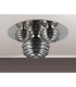 Astoria 60cm Round 3 Light Flush 160mm 180mm & 280mm Glass Polished Nickel/Smoke-10