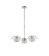 Astoria 70cm 3 Light Multi Arm Pendant/Semi Flush 160mm Glass Polished Nickel/Clear-8