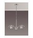 Astoria 70cm 3 Light Multi Arm Pendant/Semi Flush 160mm Glass Polished Nickel/Smoke-3