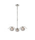 Astoria 70cm 3 Light Multi Arm Pendant/Semi Flush 160mm Glass Polished Nickel/Smoke-5