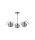 Astoria 70cm 3 Light Multi Arm Pendant/Semi Flush 160mm Glass Polished Nickel/Smoke-10