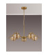 Astoria 80cm 5 Light Multi Arm Pendant/Semi Flush 160mm Glass Brass/Amber-11